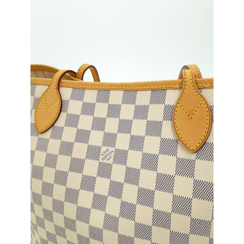 Louis Vuitton Damier Azur White Neverfull Tote Bag - Picture 6 of 8